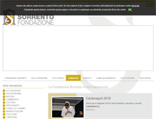 Tablet Screenshot of fondazionesorrento.com